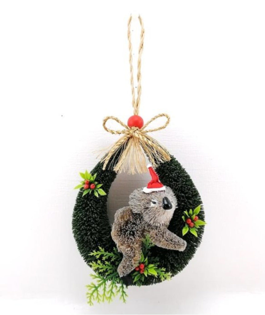Bristlebrush Designs <br> Christmas Decoration <br> Koala Door Loop Hanger