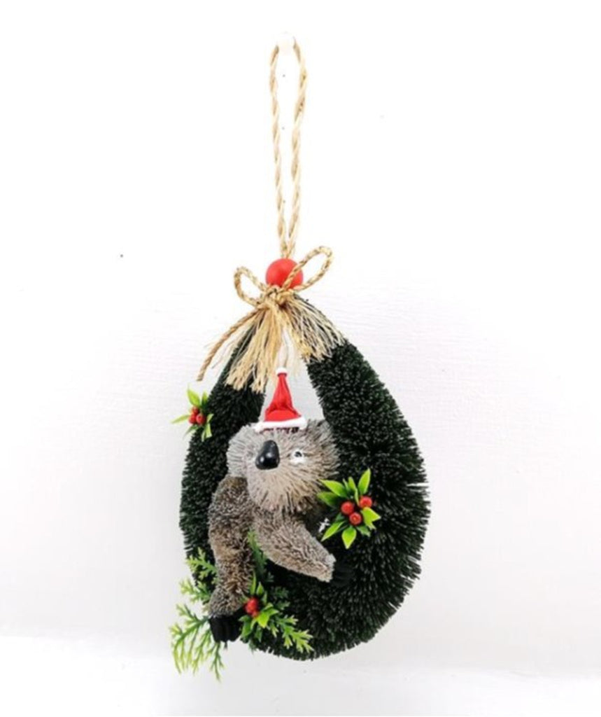 Bristlebrush Designs <br> Christmas Decoration <br> Koala Door Loop Hanger