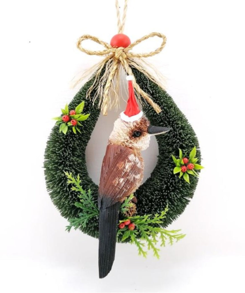 Bristlebrush Designs <br> Christmas Decoration <br> Kookaburra Door Loop Hanger