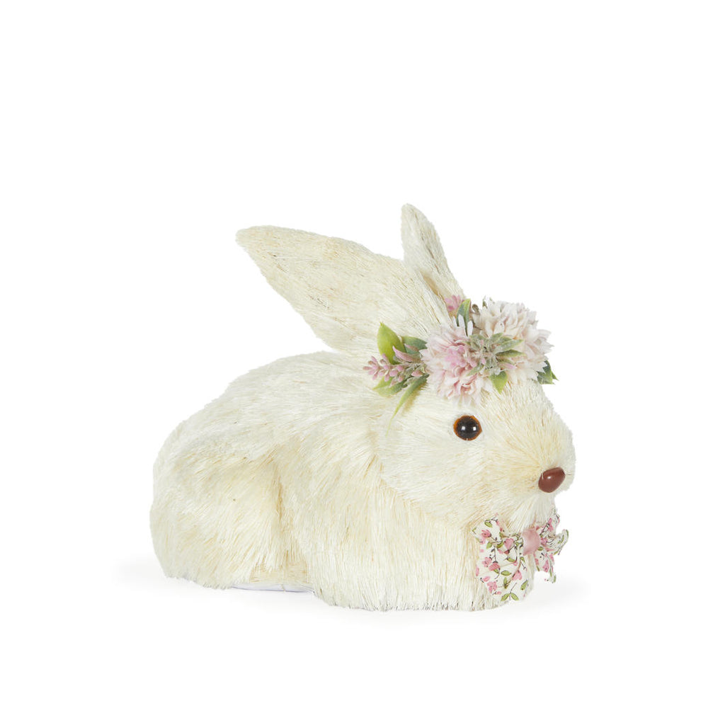 SALE - 20% OFF <br> Easter Rabbit <br> Poppy Rabbit With Flowers (14cm)
