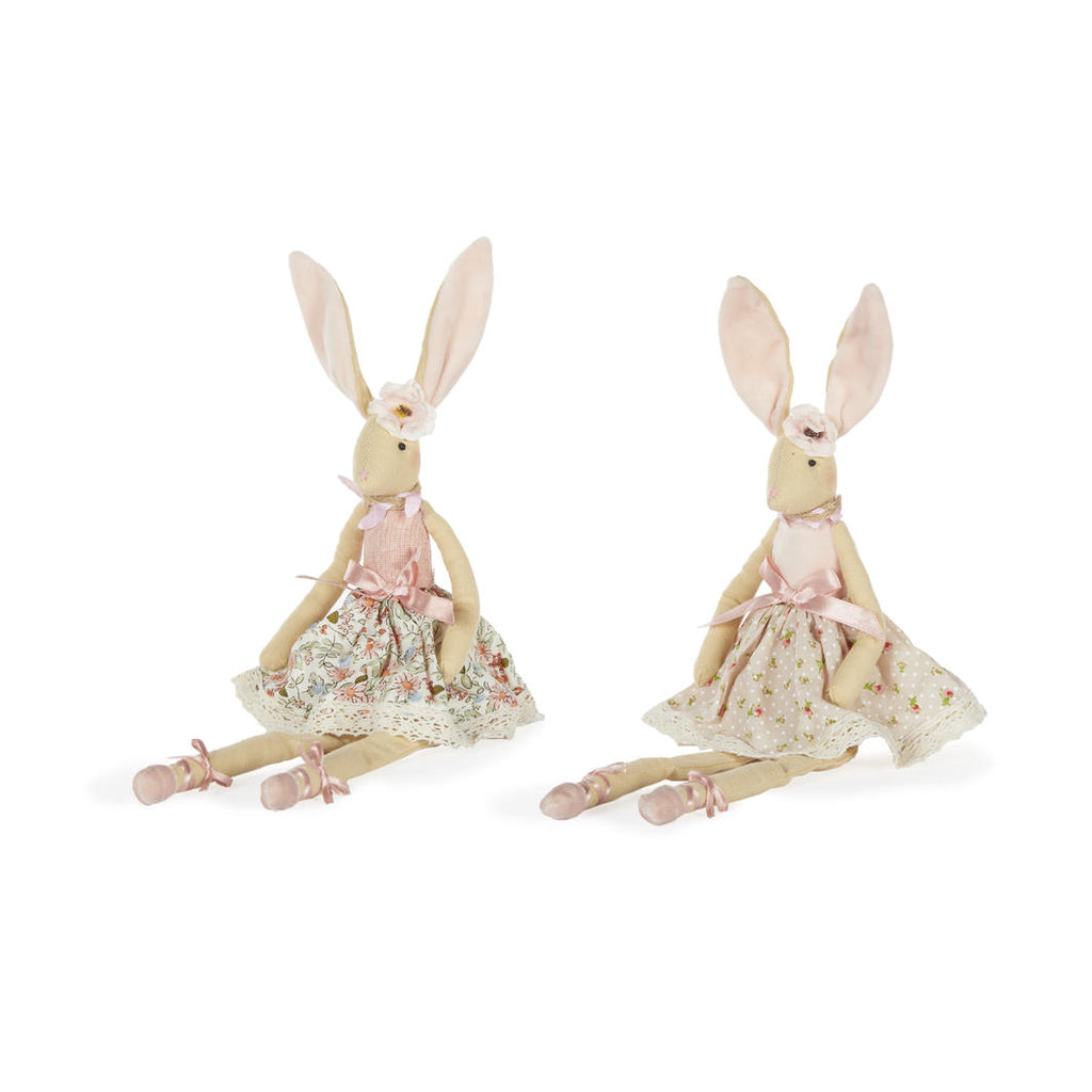 Easter Rabbit <br> Ruby and Rosalie Rabbit Sitting (2 Assorted)