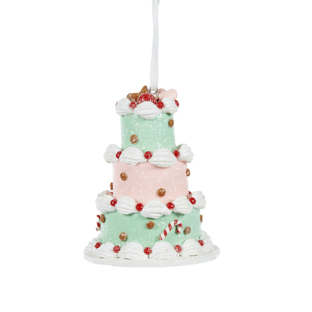 Hanging Ornaments - Mint and Pink 3 Layer Cake Hanging