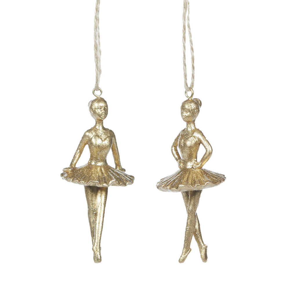 Hanging Ornament <br> Gold Ballerina Hanging (2 Assorted) <br> Price is for EACH