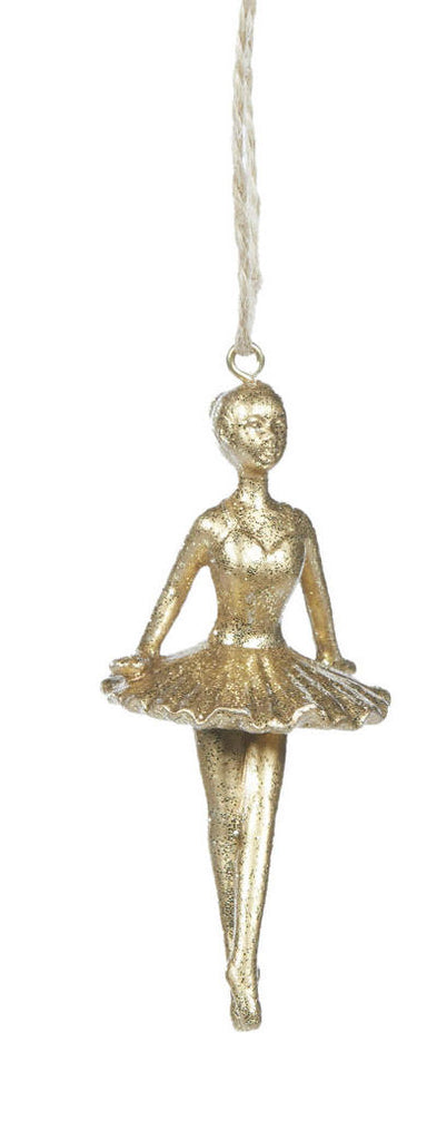 Hanging Ornament <br> Gold Ballerina Hanging (2 Assorted) <br> Price is for EACH