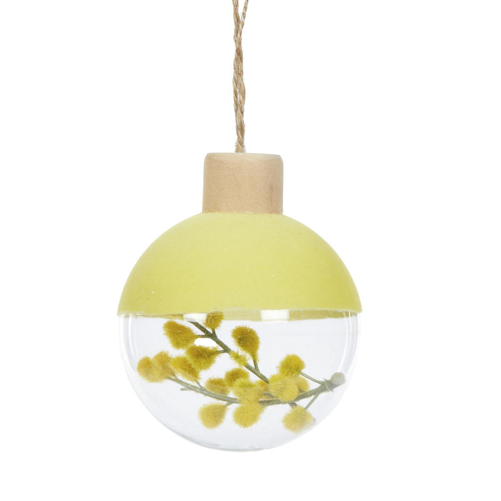 Hanging Ornaments - Velvet Topped Wattle Bauble