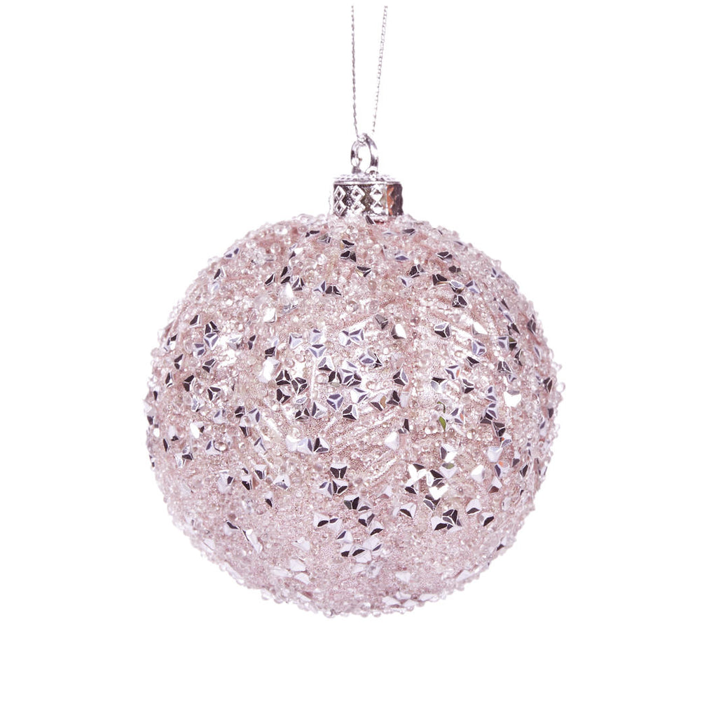 Hanging Ornament - Pink Ornate Bauble