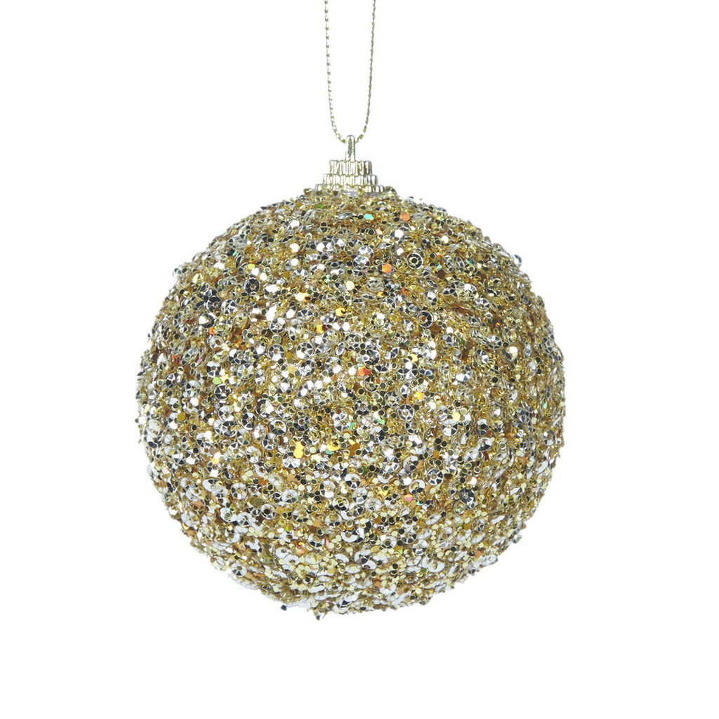 Hanging Ornaments - Gold Sugar Bauble