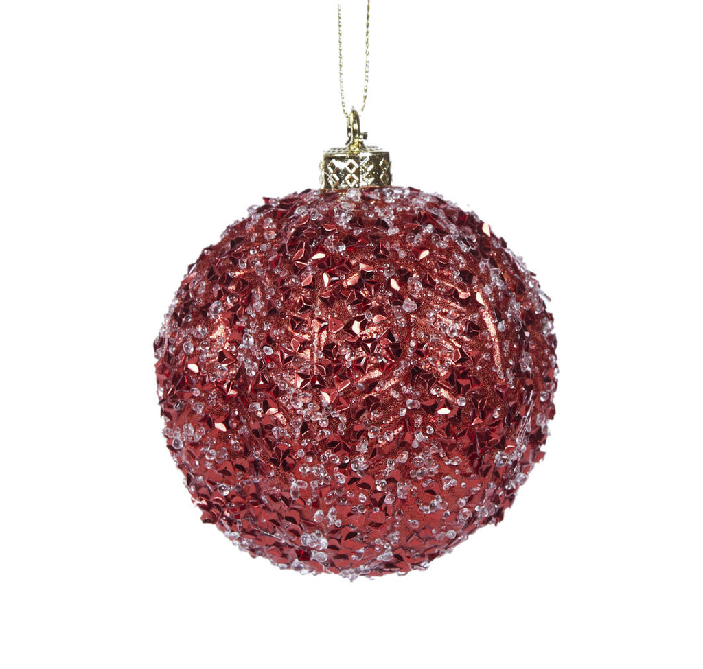 Hanging Ornament - Red Ornate Bauble