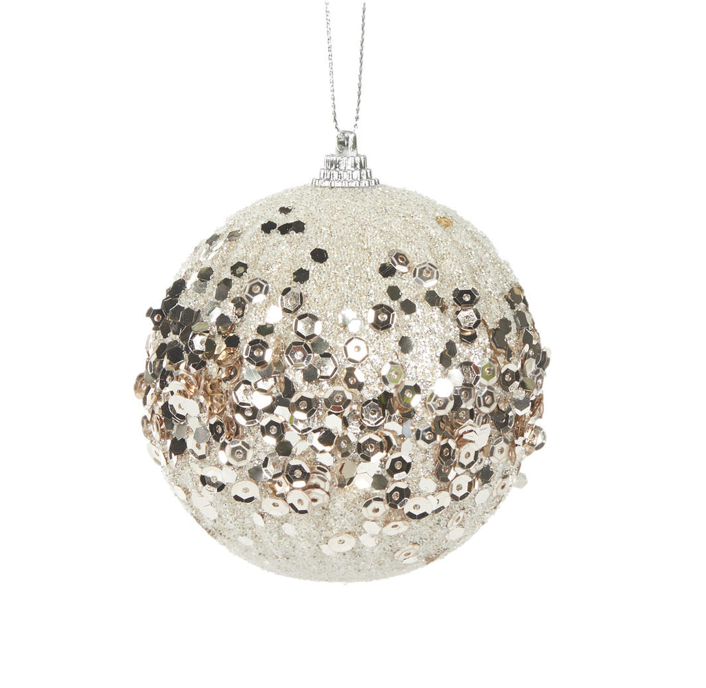 Hanging Ornament - Champagne Wrapped Bauble