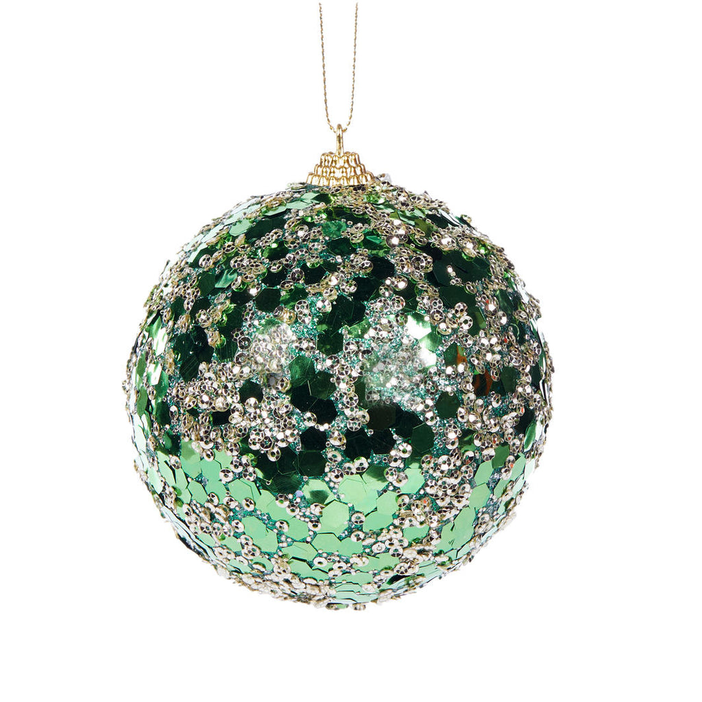 Hanging Ornaments - Green Mirrored Bauble