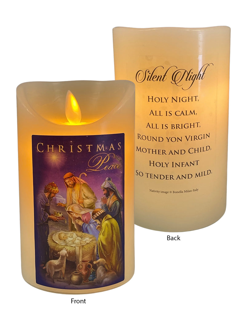 LED Wax Scented Candle - <br> Christmas (Silent Night)