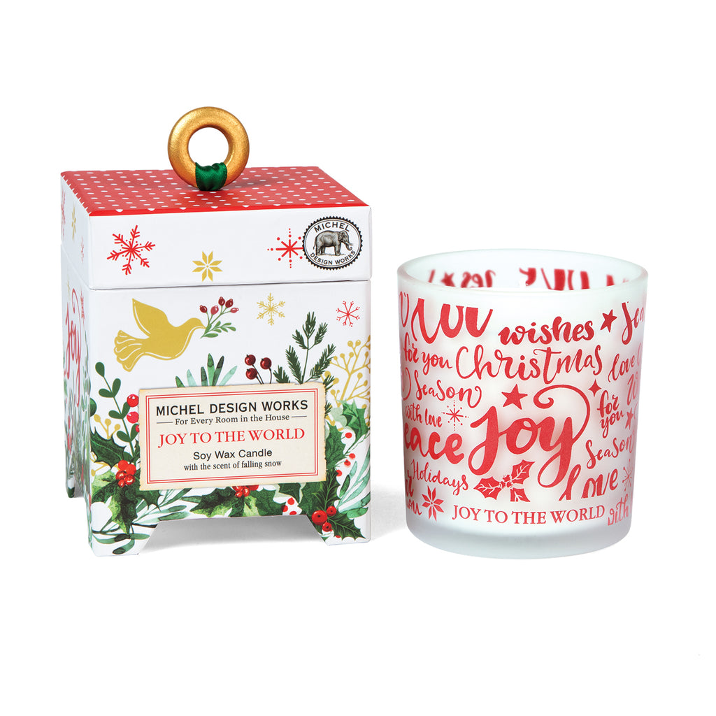 Michel Design Works <br> Soy Wax Candle <br> Joy to the World