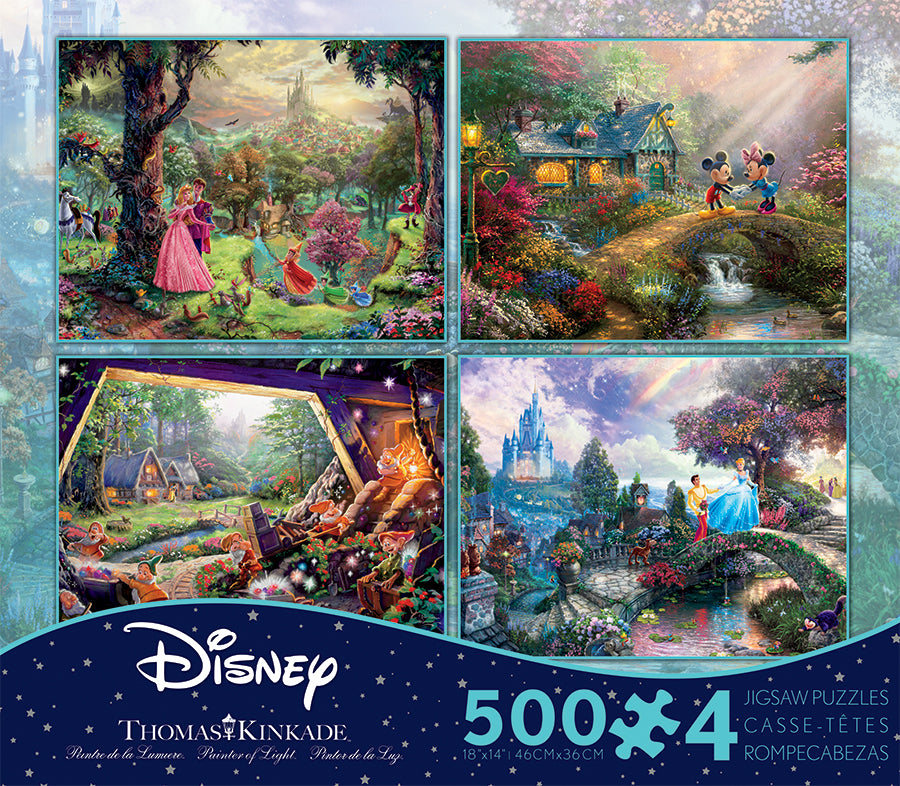 Thomas Kinkade Disney Dreams <br> 4 x 500 Piece Puzzle (S4)