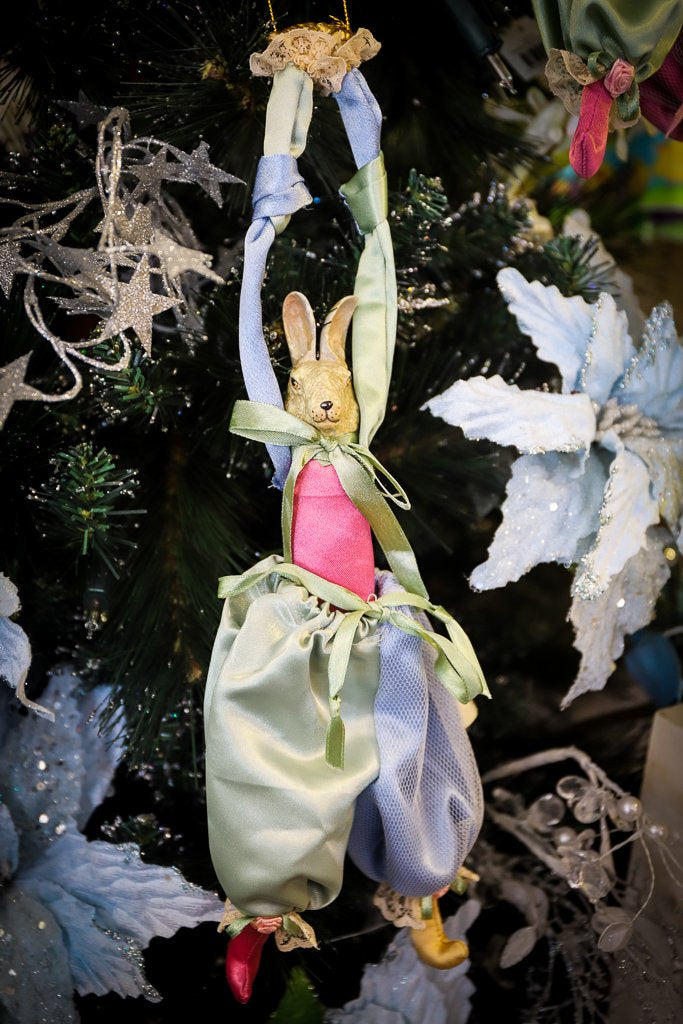 Katherine's Collection <br> Easter <br> Artist Balloon Hanging Rabbit with Candy Bag Pants