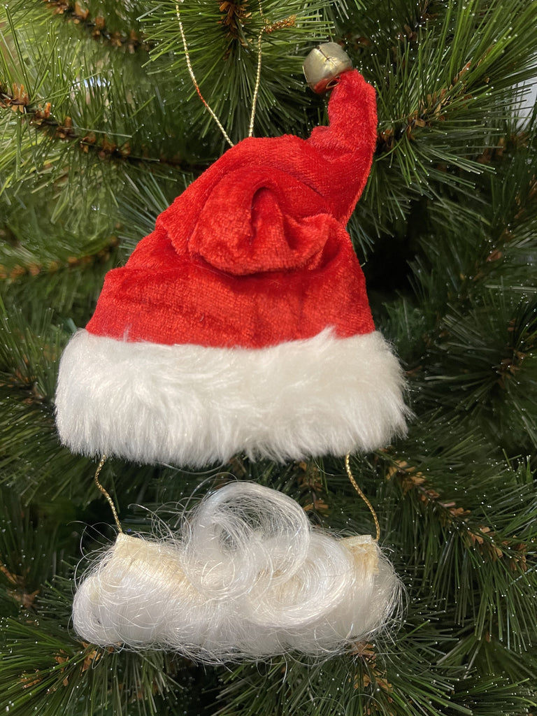 SALE <br> Hanging Ornament <BR> Santa's Hat and Beard