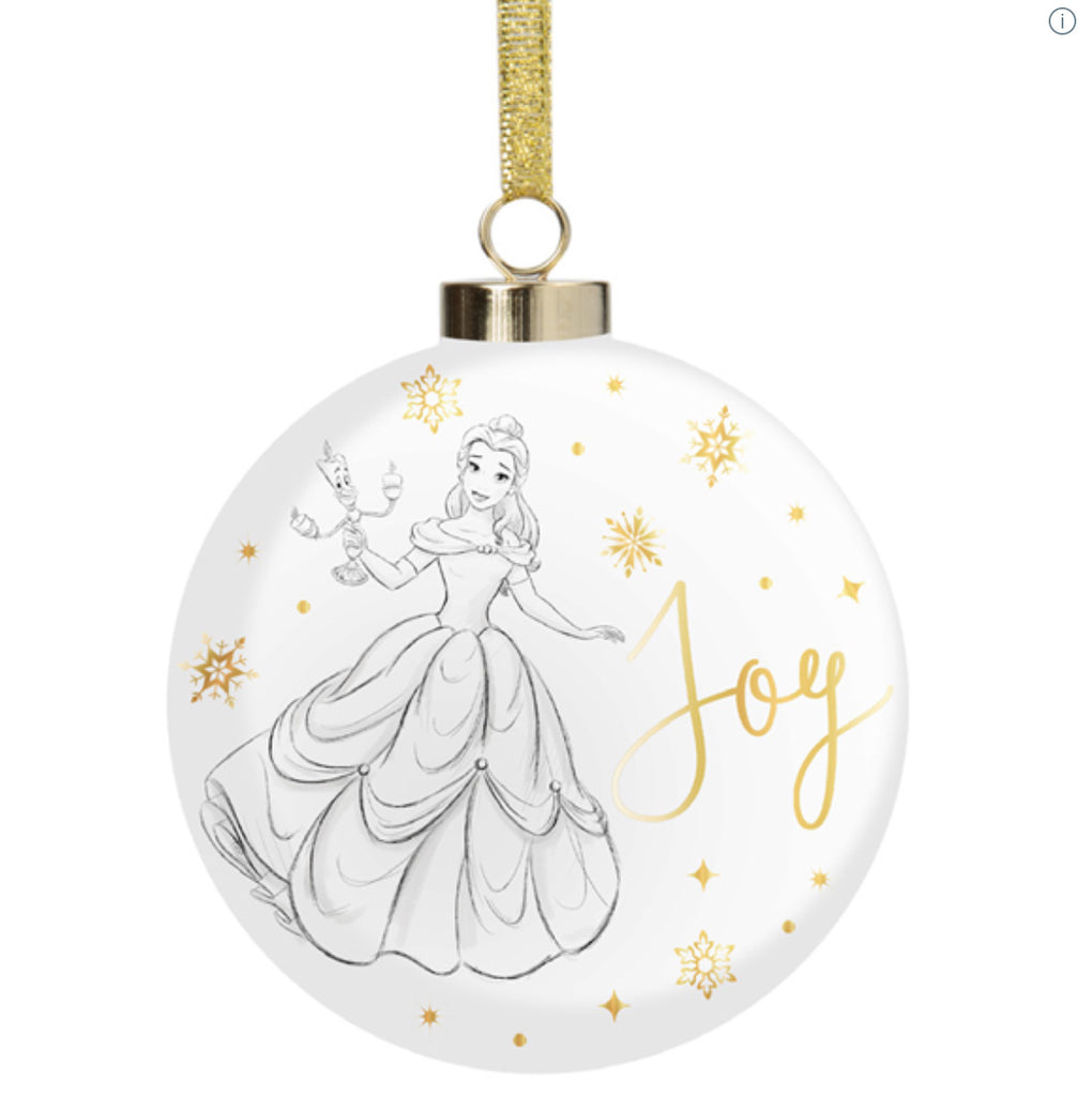 Disney Christmas <br> Collectible Christmas Ceramic Bauble <br> Belle