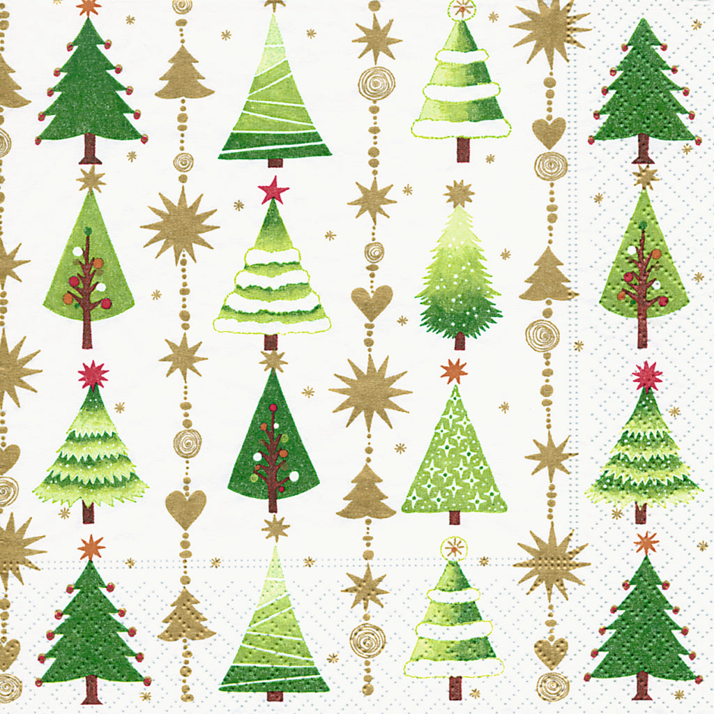 Luncheon Napkin - Fine Little Trees <br> (Pack of 20)