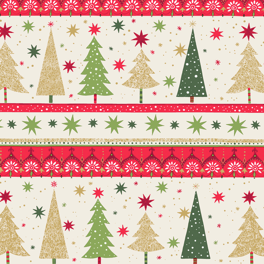 Luncheon Napkin - Simple Christmas Trees (Pack of 20)