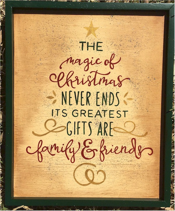 MD Sign -  The Magic of Christmas Never Ends
