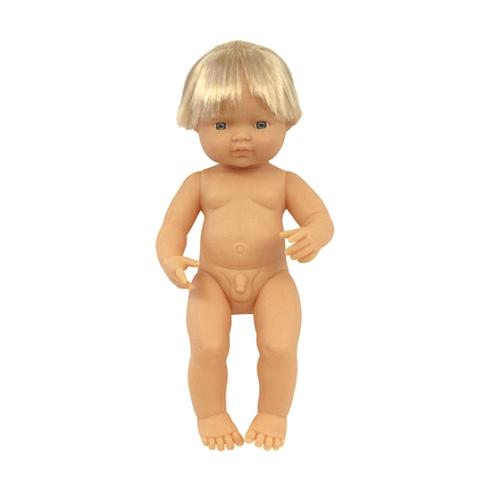 Miniland Doll <br> 38cm Baby Boy<br>Caucasian