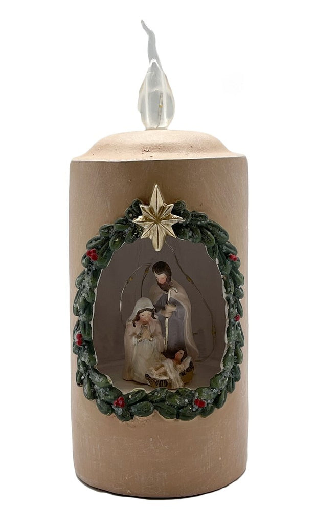 Candle Nativity Scence