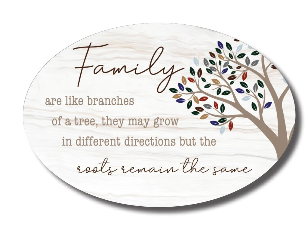 Oval Ceramic Plaques <br> Family Branches