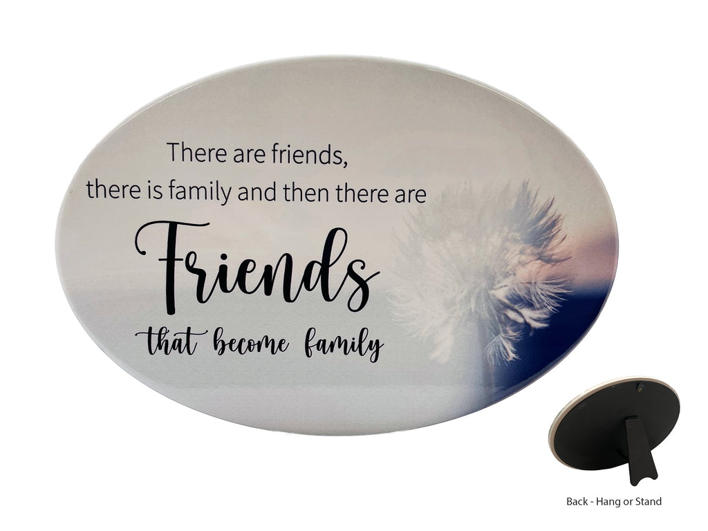 Oval Ceramic Plaques <br> Friends