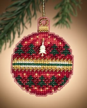 Mill Hill <br> Hanging Ornament <br> Ruby Forest
