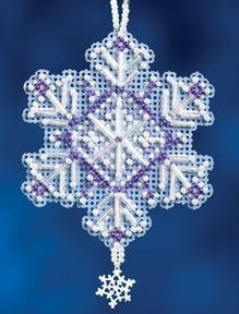 Mill Hill <br>Hanging Ornament <br> Amethyst Snowflake