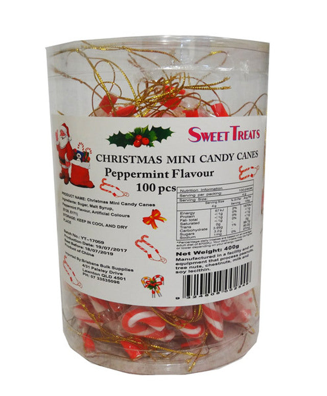 Mini Candy Canes (100 x 4g canes)