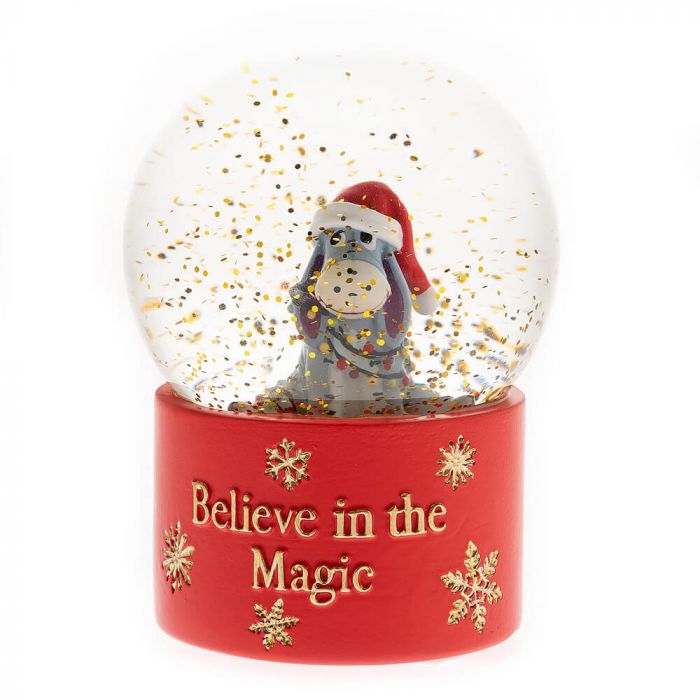 Winnie the Pooh Christmas <br> Eeyore Believe in the Magic Snow Globe
