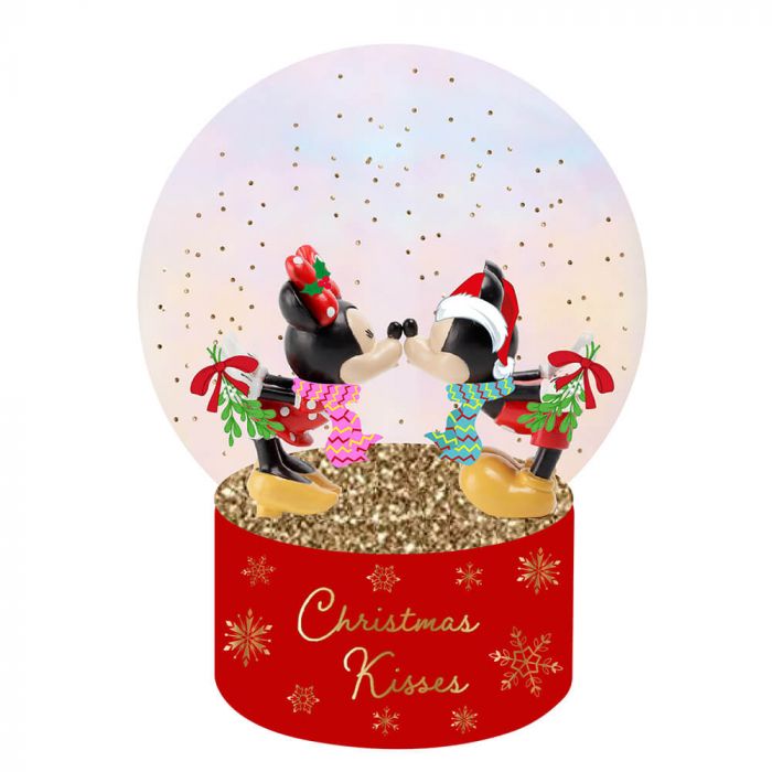 Mickey Christmas <br> Christmas Kisses Snow Globe