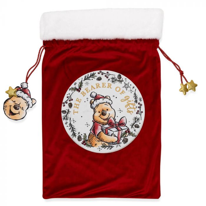 Disney Christmas <br> Winnie the Pooh Sack <br> 'The Bearer of Gifts'