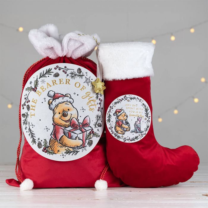 Disney Christmas <br> Winnie the Pooh Stocking 'Favourite Day'