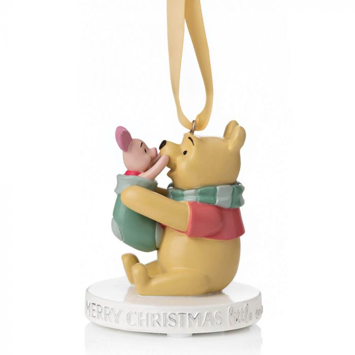 Disney Christmas <br> Pooh & Piglet Hanging Decoration 'Merry Christmas'