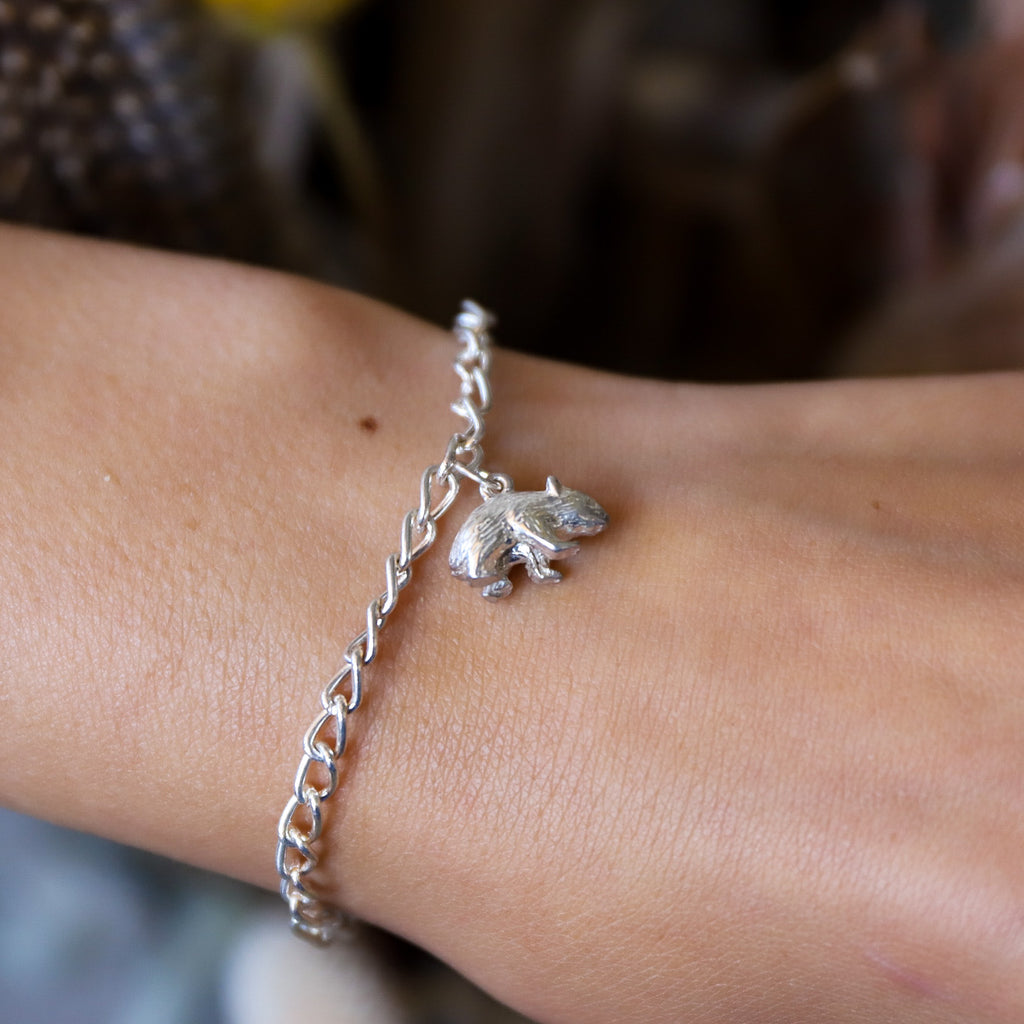 Sterling Silver Charm <br> Wombat