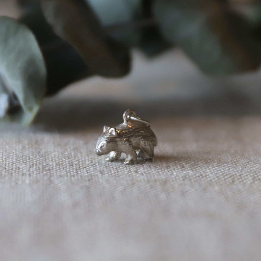 Sterling Silver Charm <br> Wombat