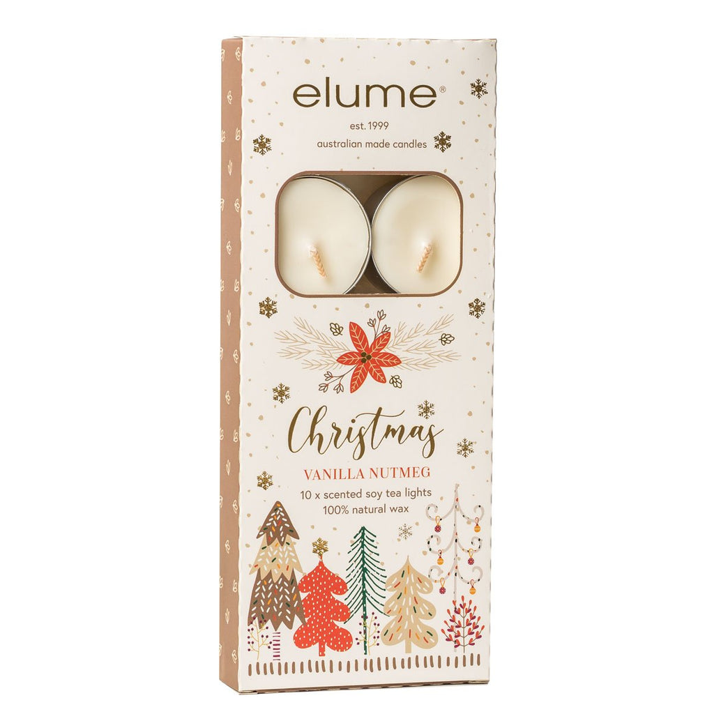 ELUME <br> Christmas Soy Tea Lights <br> Vanilla Nutmeg