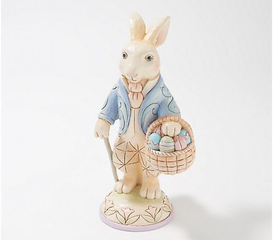 Heartwood Creek <br> White Woodland Pastel Easter Bunny <br> Hare's Easter