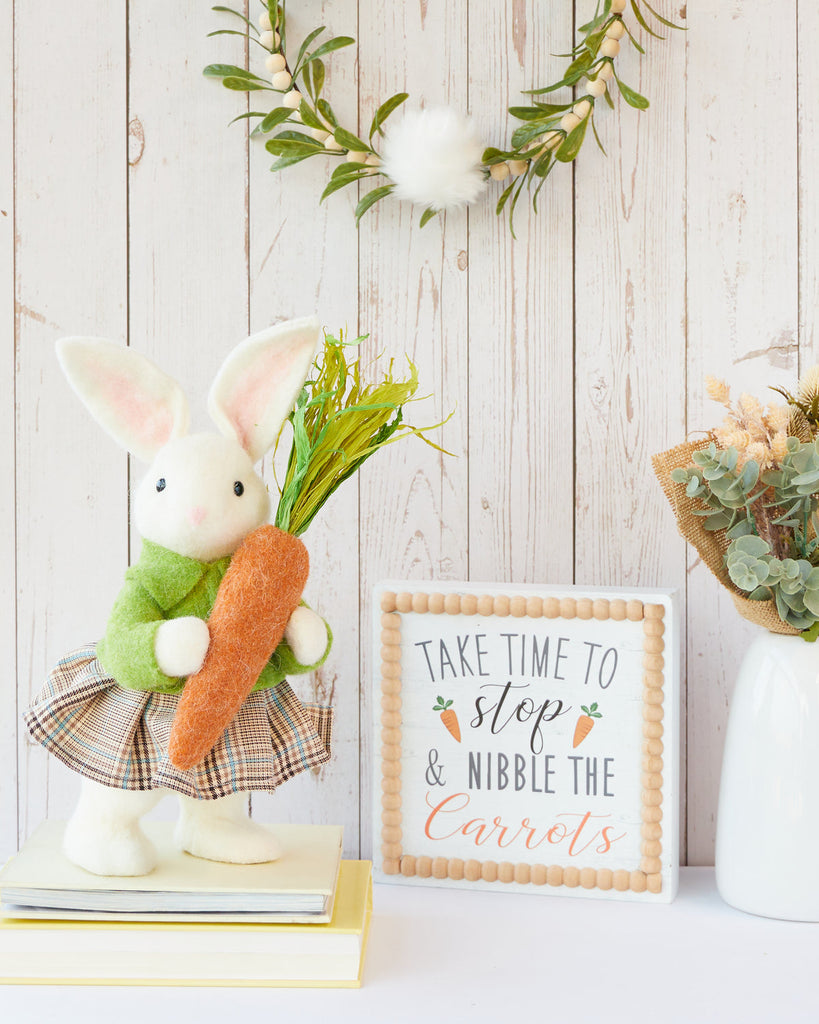 Easter Sign <br> Time to Nibble the Carrots (20cm)
