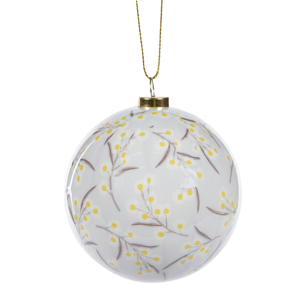 Hanging Ornament - Golden Wattle Artist Bauble