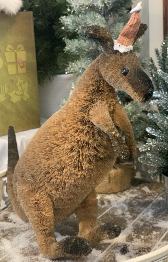 Bristlebrush Designs <br> Kangaroo with Santa Hat