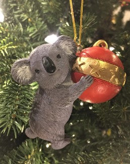 Bristlebrush Designs <br> Koala Christmas Tree Ornament With Bauble