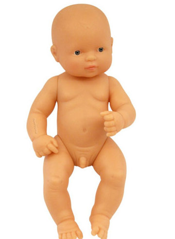 Miniland Doll <br> 32cm Baby Boy <br>Caucasian