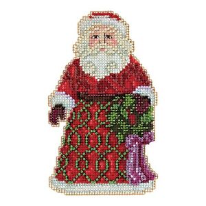 Jim Shore <br> Cross Stitch <br> Greetings Santa
