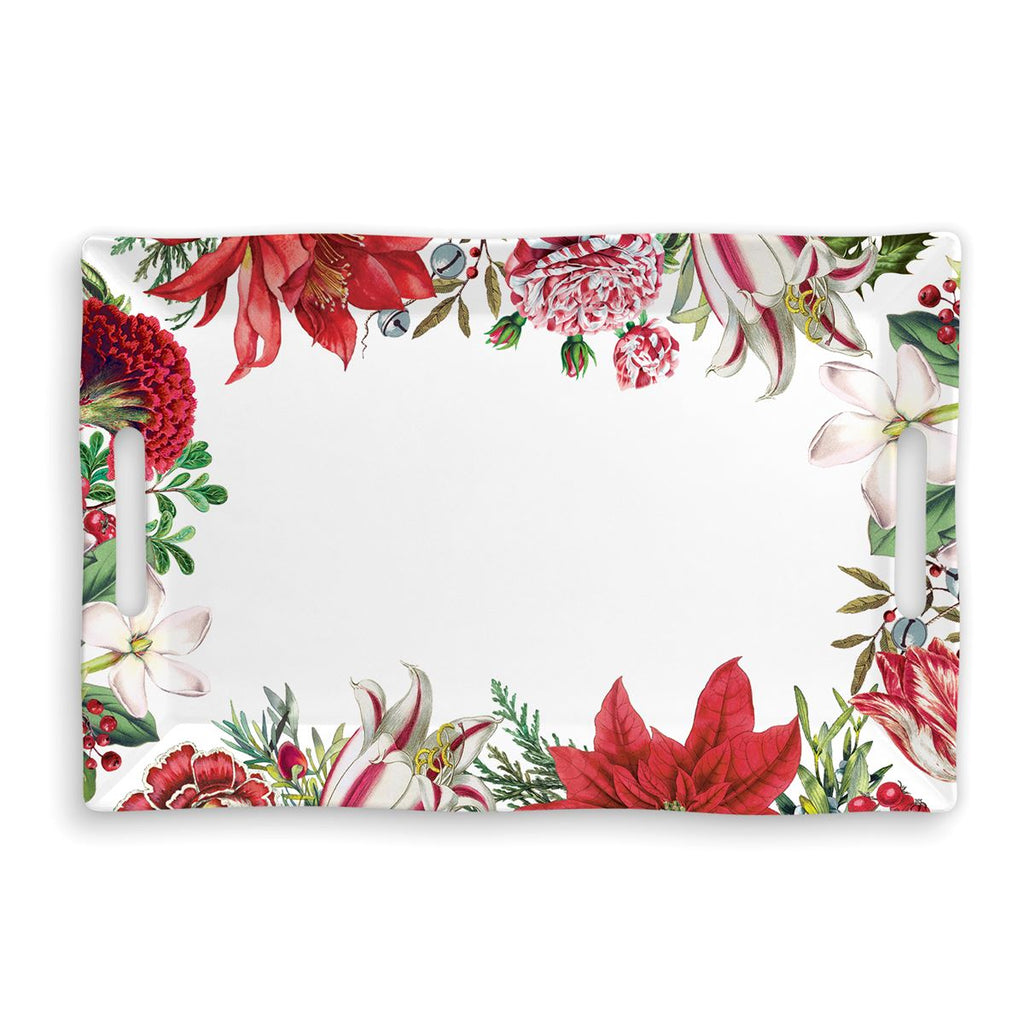 Michel Design Works <br> Large Tray <br> Christmas Bouquet