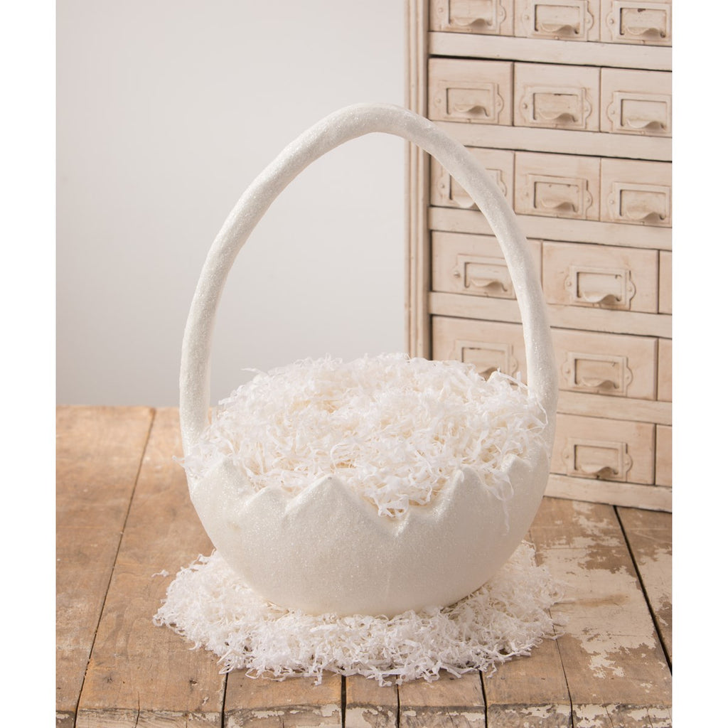 Bethany Lowe Designs <br> Cracked Egg Bucket (Basket) Large