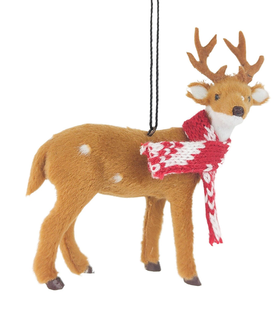 Reindeer with Scarf <br> Hanging Decoration