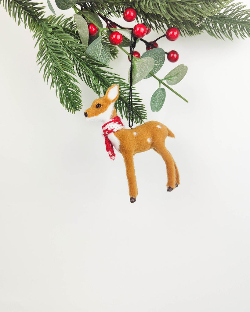 Doe with Scarf <br> Hanging Decoration