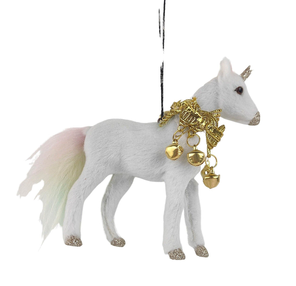 Unicorn with Bells <br> Hanging Decoration